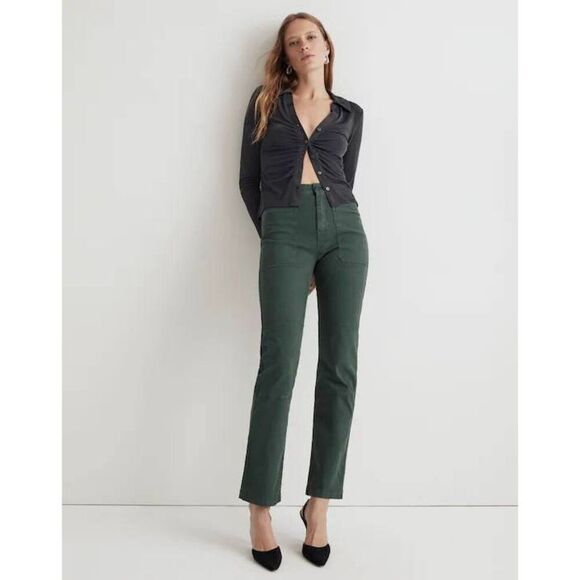 Madewell Pants - Madewell 90s Straight Pants Old Spruce 22W Plus Size Gorpcore Minimalist Casual